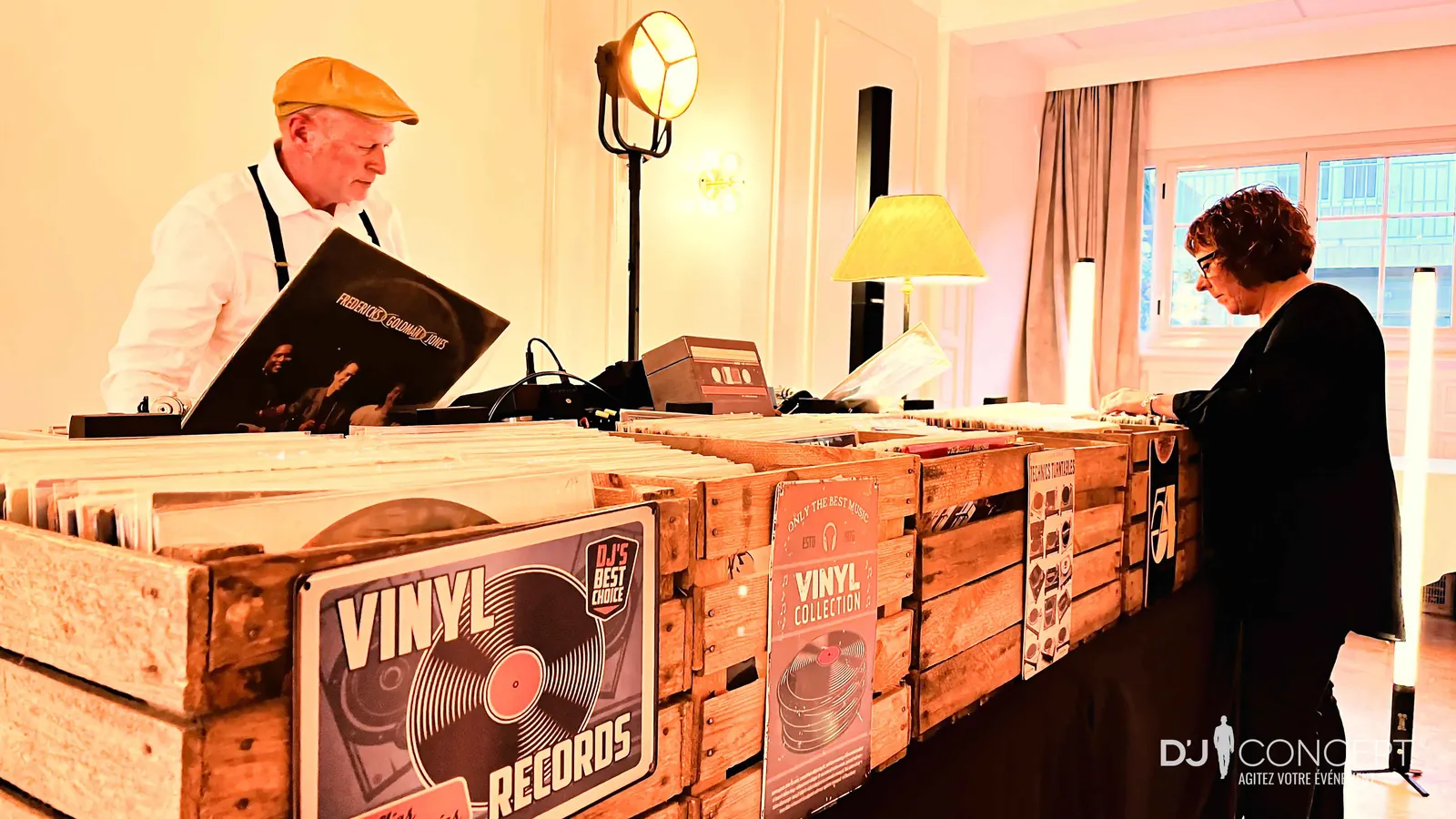 Bar à vinyles