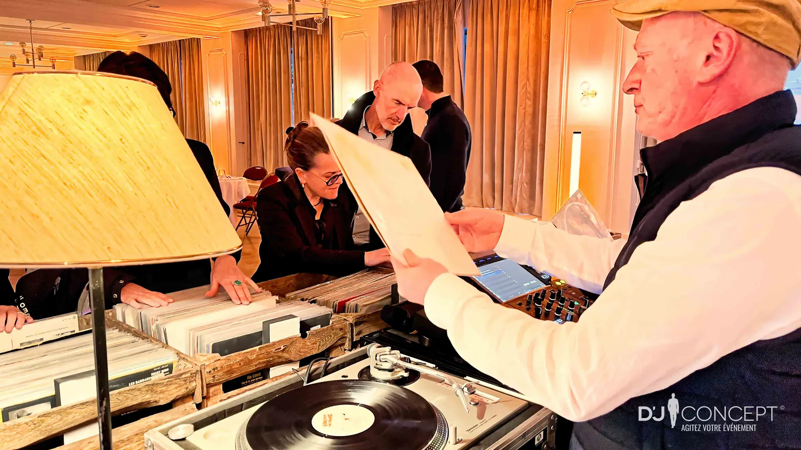 Bar à vinyles